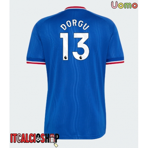 Manchester United Patrick Dorgu #13 Seconda Maglia 2026-27 Manica Corta